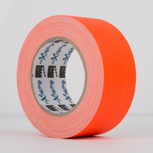 Fluorescent Economy Matt Gaffer Neon Orange Tape  48mm X 25m